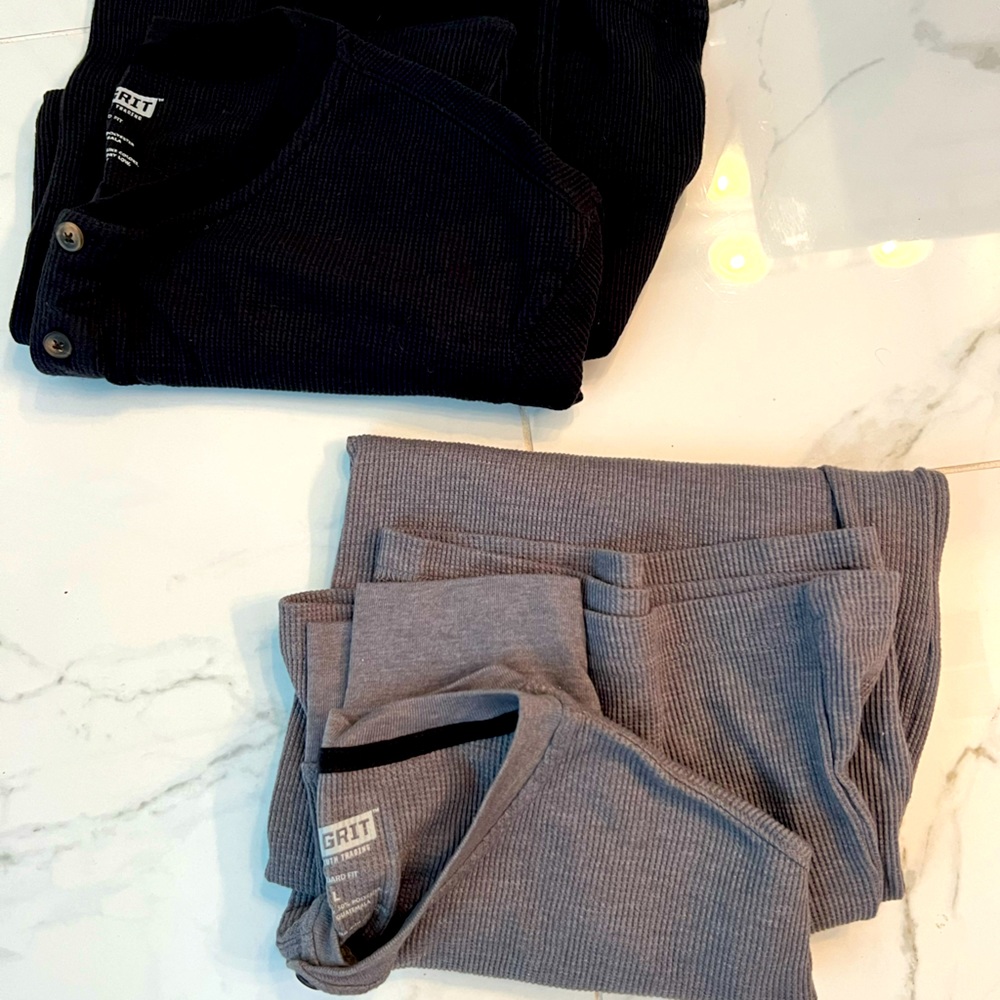 40 GRIT brand men’s long sleeve thermal shirts